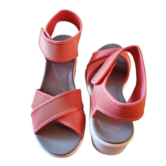 Clarks Cloudsteppers Coral Wedges, Sandal Wedges, NIB - Picture 2 of 3